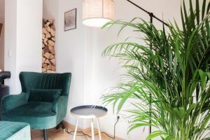 Posezení v ubytování NEU Deluxe Suite Münsterblick, Maisonette, Kingsize Bett, Küche, Netflix, Aussicht, E-Kamin + 37 fotografií