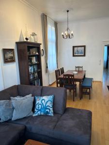 Posezení v ubytování Schöne Ferienwohnung in Seebad Bansin 200m vom Strand (Heringsdorf, Kaiserbäder, Usedom)