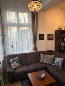 Posezení v ubytování Schöne Ferienwohnung in Seebad Bansin 200m vom Strand (Heringsdorf, Kaiserbäder, Usedom)