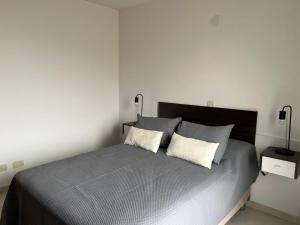 En eller flere senge i et værelse på Apartments Trelew + 3 billeder