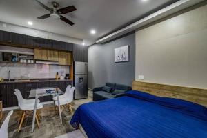 Kuchyň nebo kuchyňský kout v ubytování Sierra Apartments Estudios en Oaxtepec