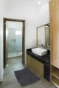 Koupelna v ubytování Sierra Apartments Estudios en Oaxtepec