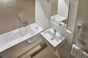Koupelna v ubytování Hotel Centrale