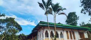 um edifício com uma palmeira em frente em 360 Mount Villa - Peacock Hill em Gampola