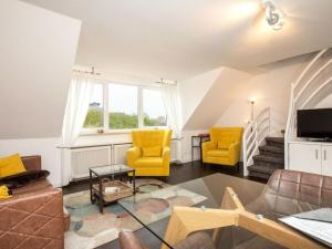 Χώρος καθιστικού στο Strandstraße Bontje Comfortable holiday residence