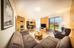 TV a/nebo společenská místnost v ubytování Pihel Apartments