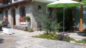 A garden outside La Stella delle Alpi