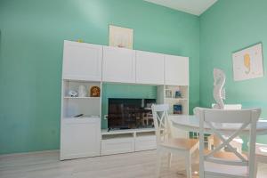 Η κουζίνα ή μικρή κουζίνα στο Una Finestra Sul Mare