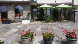 A garden outside La Stella delle Alpi
