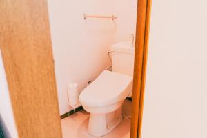 a bathroom with a white toilet in a room at 寄道アパート201-2ベッドルーム布団追加可-最大5名1戸貸切-敷地内駐車場無料 in Kawashima +17 photos