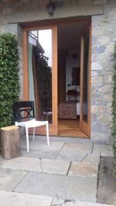 A patio or other outdoor area at La Stella delle Alpi
