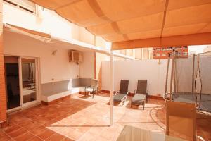 A seating area at HABANERAS