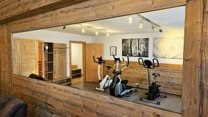 Fitness centrum a/nebo fitness zařízení v ubytování Ferienanlage Hechenbergerhof