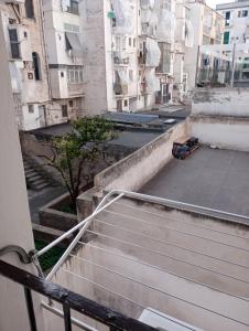 a view of a set of stairs in a city at Casa Mariella in Bari
