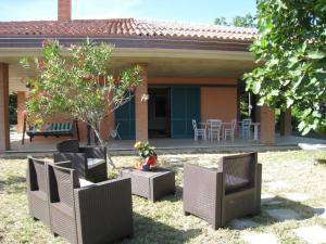 Zahrada ubytování Villa Formica - Vista su Castello di Gradara