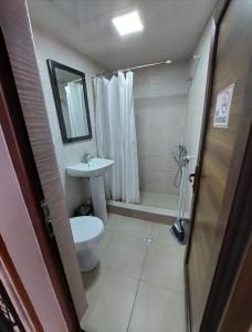 Koupelna v ubytování Guesthouse Saba