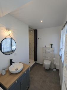 Ένα μπάνιο στο Cosy et moderne avec Clim - Dent d'Oche +21 φωτογραφίες