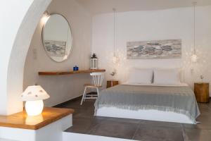 Postel nebo postele na pokoji v ubytování FANI DREAM SUITE 2 & 3 ( by Vilos Suites)