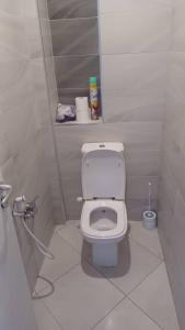 a small bathroom with a toilet in a stall at Fernand ville Oran in Oran