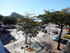 Uma visão geral de Rio de Janeiro ou uma vista da cidade tirada do apartamento