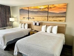מיטה או מיטות בחדר ב-Days Inn by Wyndham Van Horn TX