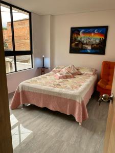 Postel nebo postele na pokoji v ubytování Apartamento Centro Marinilla