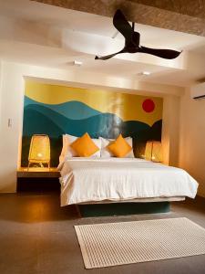 Voodi või voodid majutusasutuse Happiness Hostel Boracay toas