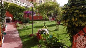a garden with plants and flowers in a yard at Al Giardino Di Alice in Perugia