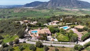 an aerial view of a home in the mountains at JARANDALUS (casa con atractivo y encanto) in El Gastor