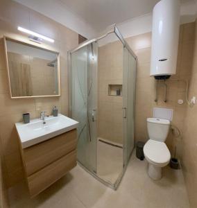 Koupelna v ubytování Apartmán Nezábudka