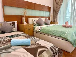 Ένα ή περισσότερα κρεβάτια σε δωμάτιο στο Cozy Straits Quay Marina Suites W balgony and free car park 3B2R +60 φωτογραφίες