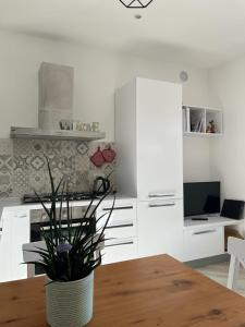 Kuchyň nebo kuchyňský kout v ubytování THE TULIP APARTMENT 2 rooms + 12 fotografií