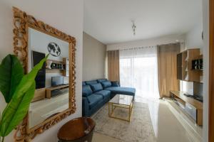 Posezení v ubytování Breathtaking Penthouse Crimson Court B