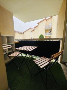 Un balcon sau o terasă la Appartement Cosy et Confortable