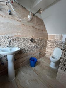 Koupelna v ubytování Hangkhim Homestay