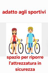 聖洛倫索巴納勒的住宿－Alloggio la Falesia，两人骑着自行车,每辆汽车上写着"adida advuana sparta"字样