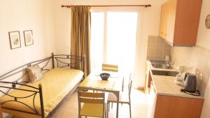 A kitchen or kitchenette at Seaside Studios Kirania