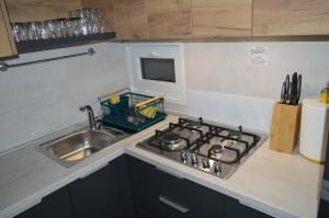 Kuchyň nebo kuchyňský kout v ubytování Mobile home - EXCLUSIVE