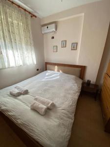 Postel nebo postele na pokoji v ubytování Cozy apartment located in the heart of Tirana