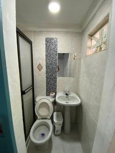 Kylpyhuone majoituspaikassa Casa Mirtha