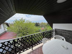 A balcony or terrace at Talabér Vendégház