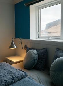 Ein Sitzbereich in der Unterkunft Vík Hostel