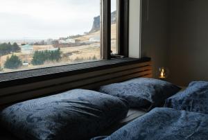 Ein Sitzbereich in der Unterkunft Vík Hostel