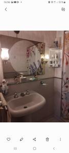 聖米格爾德圖庫曼的住宿－Los nietos alojamiento céntrico，一间带水槽和镜子的浴室