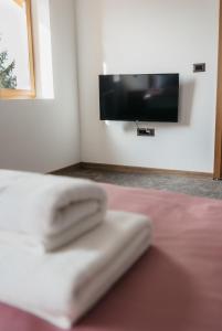 Televízia a/alebo spoločenská miestnosť v ubytovaní Pansion Mihića dvori