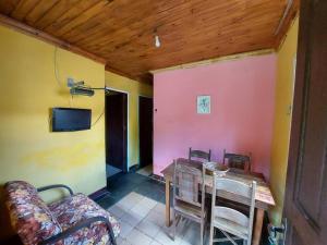 TV a/nebo společenská místnost v ubytování Casa em Lavras Novas