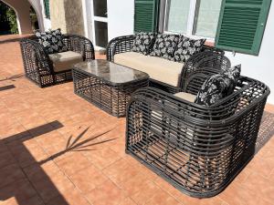 Ein Sitzbereich in der Unterkunft Villa Cecylia