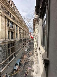 a view of a city street from a building at STYLISH APARTMENT OF HISTORY in Istanbul