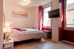 Posteľ alebo postele v izbe v ubytovaní Le Pavean