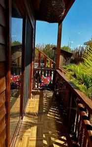 Balcon ou terrasse dans l'établissement Ecoco Holbox - Eco-Chic - Cabañas de Madera - Holbox Retreat